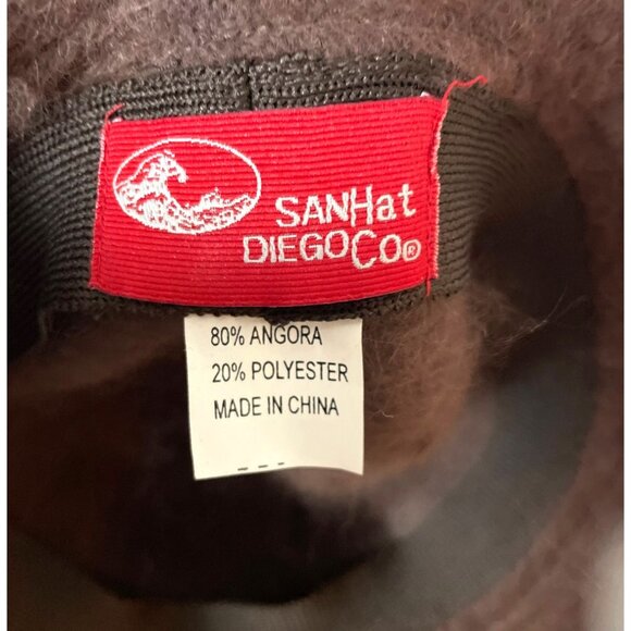 San Diego Hat Co Brown Fuzzy Angora Blend Bucket Hat Women Winter Wardrobe - Picture 8 of 9